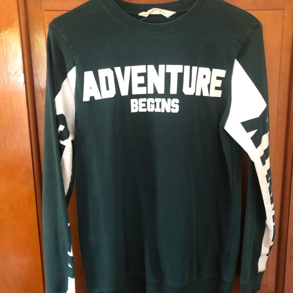 Green “Adventure” Crewneck Sweatshirt - Picture 1 of 3